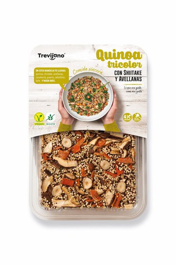 Quinoa tricolor con shiitake y avellana trevijano 250 grs