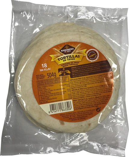 Ranchera m-xico tortillas de trigo 18 u. x 15cm