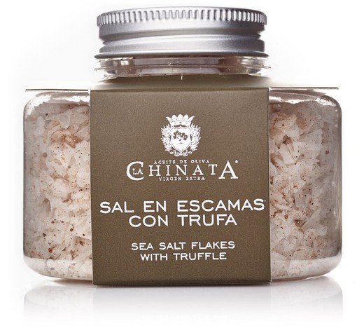 Salt in flakes with truffle la chinata 120 grs