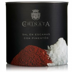 Sal marina en escamas 'pimentón' la chinata 165 grs