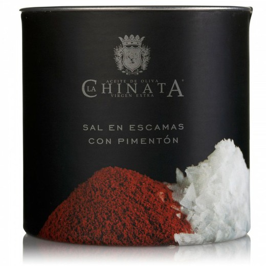 Sea salt in flakes 'paprika' la chinata 165 grs