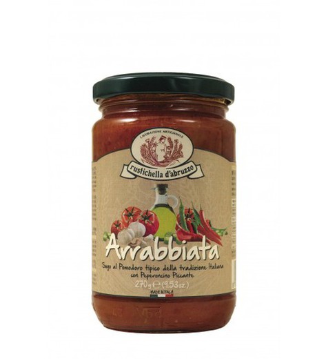 Arrabbiata tomat och chilisås 270 g rustichella d'abbruzzo