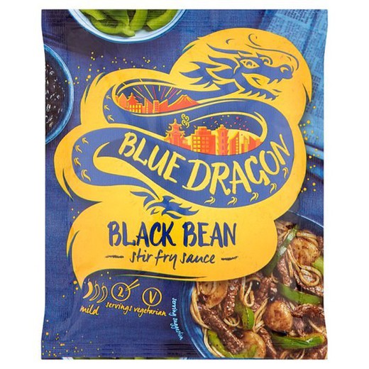 Salsa black bean 120 grs blue dragon