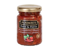 Sausbrood & Ciliegino tomaat en peperoncino pasta agromonte 106 grs