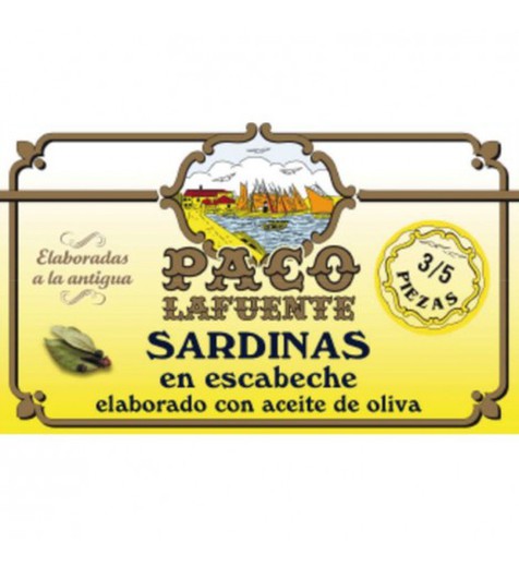 Inlagda sardiner 3/5 bitar paco lafuente ol115 g