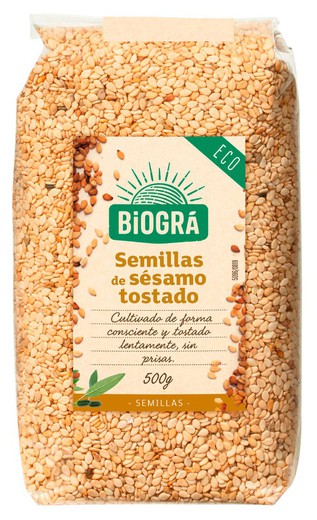 Sésamo tostado 500g Semillas Ecológicas Biogra