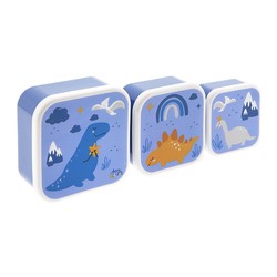 Set 3 Dinos Creative Story Children's Lunch Boxes