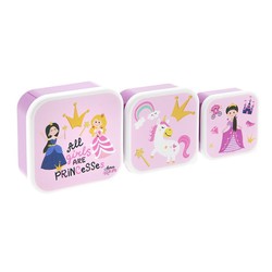 Set 3 Princess Creative Story Children's Lunch Boxes