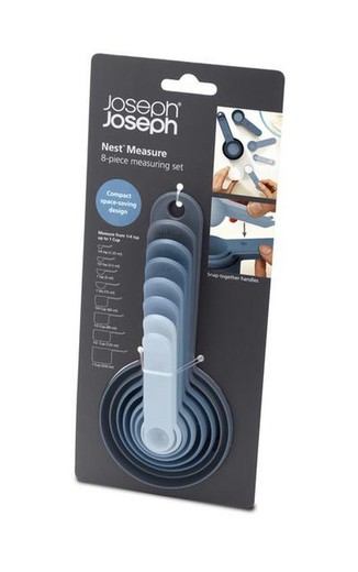 Conjunto de 8 medidas de cozinha Nest Measure Azul Joseph