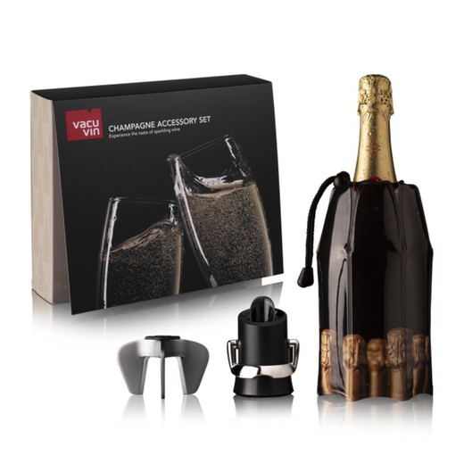 Set accesorios cava champagne vacuvin