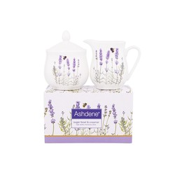 Ashdene Lavender Sugar Bowl and Milk Jug Set