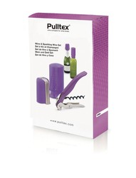 Set de vino 3 pzs pulltex lila