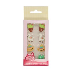 Alpaca dessert decoration set 8 pcs funcakes