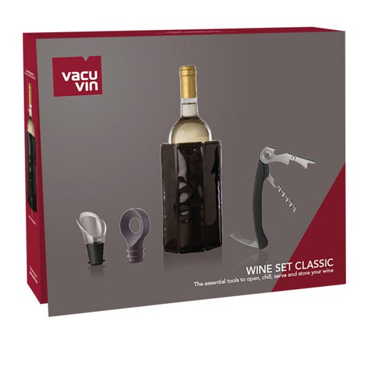 Set regalo vino vacuvin classic 4 pezzi