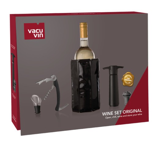 Set regalo vino vacuvin original 5 piezas