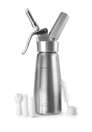 Cream Kitchen Siphon 0 5 Lts Inox+Cab Aluminum Lacor