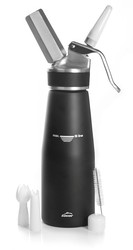 Cream Aluminum Kitchen Siphon 0 5 Lts Black Lacor