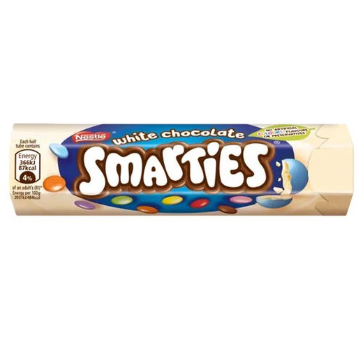 Smarties Chocolat Blanc Spécial Noël Tube 120 grs