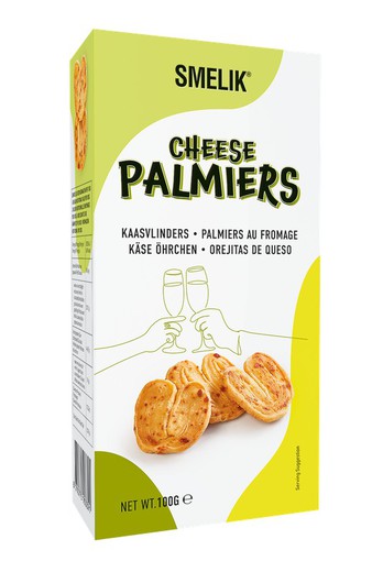 Cheese snack all butter cheese palmiers 100 grs