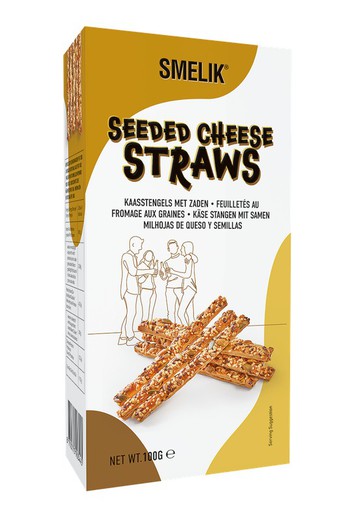 Snack cheese all butter seeded cheese straws 100 grs