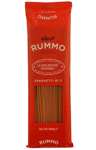 Spaghetti pasta bio integral rummo 500gr