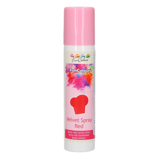 Funcake rouge velours spray colorant alimentaire 100 ml