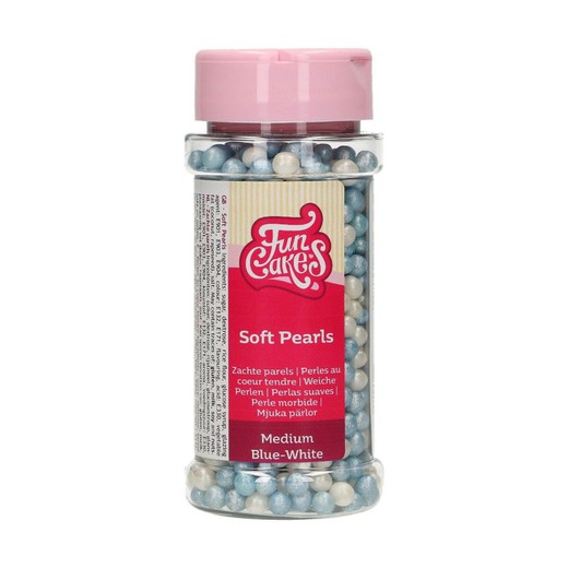 Cospargere perle blu bianche funcakes 60 gr