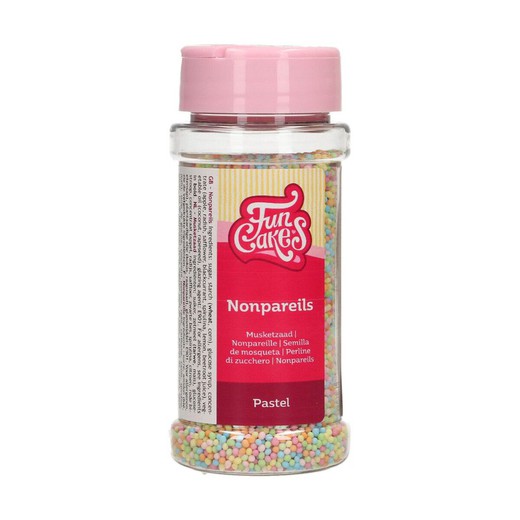 Sprinkle perlas pastel nonpareils funcakes 80 grs