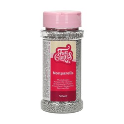 Sprinkle perlas silver plata nonpareils funcakes 80 grs