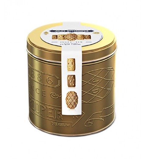 Assorted biscuits jules destrooper can tin gold 217 grs