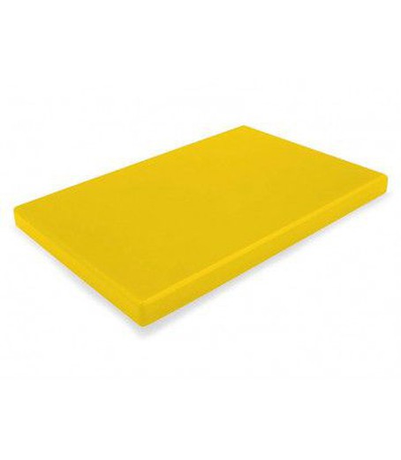 O amarelo da mesa de cozinha de XXL cortou o polietileno Lacor Profesional 530x325x20