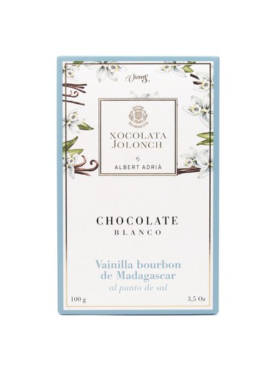 Tablette de chocolat blanc à la vanille madagascar albert adrià jolonch 100 grs