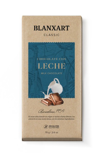 Tableta Chocolate Con Leche 75 grs Blanxart