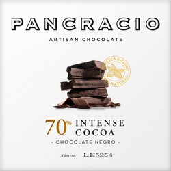 Mörk chokladtablett 70% Pancracio 40 grs