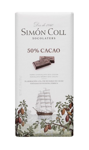 Tableta chocolate 50% 85g simon coll