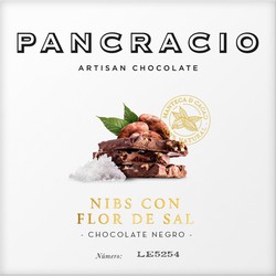 Pancracio Flor de Sal Μαύρη Σοκολάτα Ταμπλέτα 40 γρ