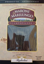 Tagliolini al nero di seppia 250 g pâtes italiennes marilungo