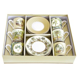 Taza Cafe Con Plato Ceyl Juego 6 Ceylon Porcelana Easy Life