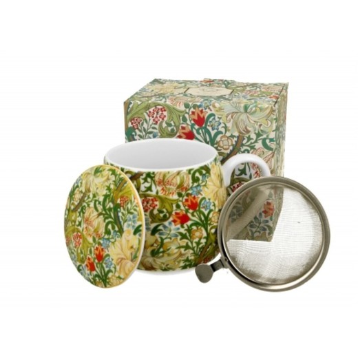 Taza Infusiones Morris Golden 43 Cl Porcelana Duo Art Gallery