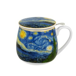 Taza Infusiones Noche Estrellada Van Gogh 43 Cl Porcelana Duo Art Gallery