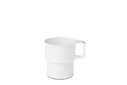 Mepal Melamine Cup 280 ml Stackable White
