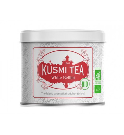 Τσάι ροδάκινο λευκό βερίκοκο τσάι kusmi 90 gr χύμα βιο
