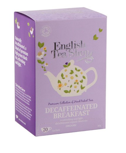Te bio breakfast decaffeinated 40g english tea shop