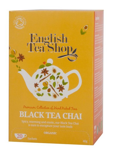 Te Bio BLACK CHAI 40g English Tea Shop