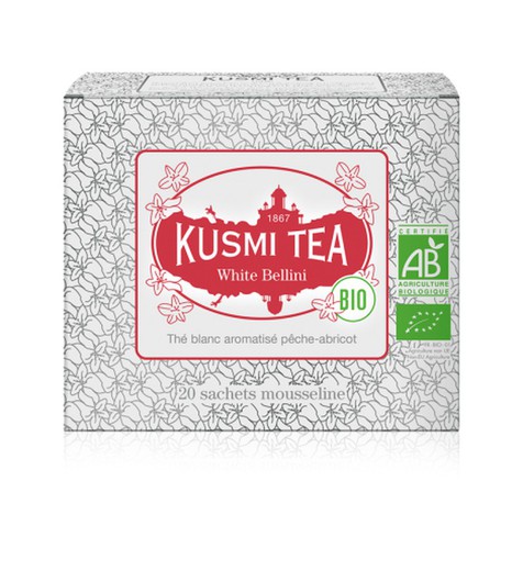 λευκό τσάι βερίκοκο ροδάκινο kusmi τσάι
