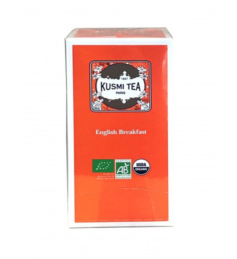 Czarna herbata angielskie śniadanie kusmi herbata 25 organicznych saszetek