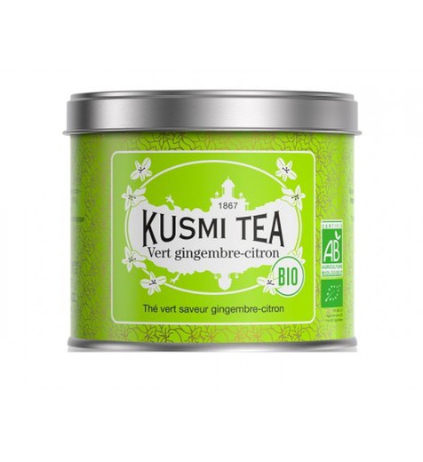 Green tea ginger lemon kusmi tea 100 grs bulk bio