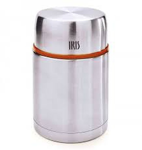 Solid thermos 750 ml. stainless steel iris