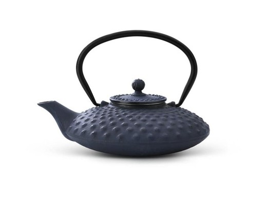 Bredemeijer teapot 0.8l with filter xilin blue cast iron
