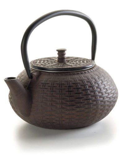 Brown Cast Iron Teapot 0.8 L Lacor